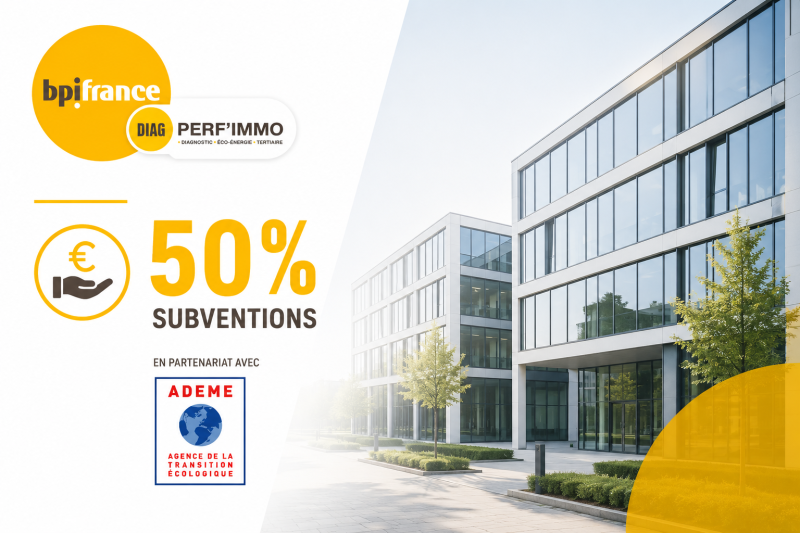 50% subvention ADEME Diag perf immo BPI