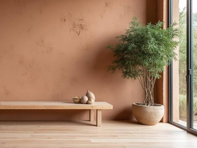 Enduit argile finition